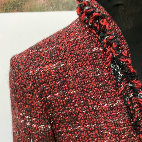 ALFANI Women’s Tweed Wool Blend Lined Business Stylish Chic Jacket size 6 EUC - Picture 6 of 11